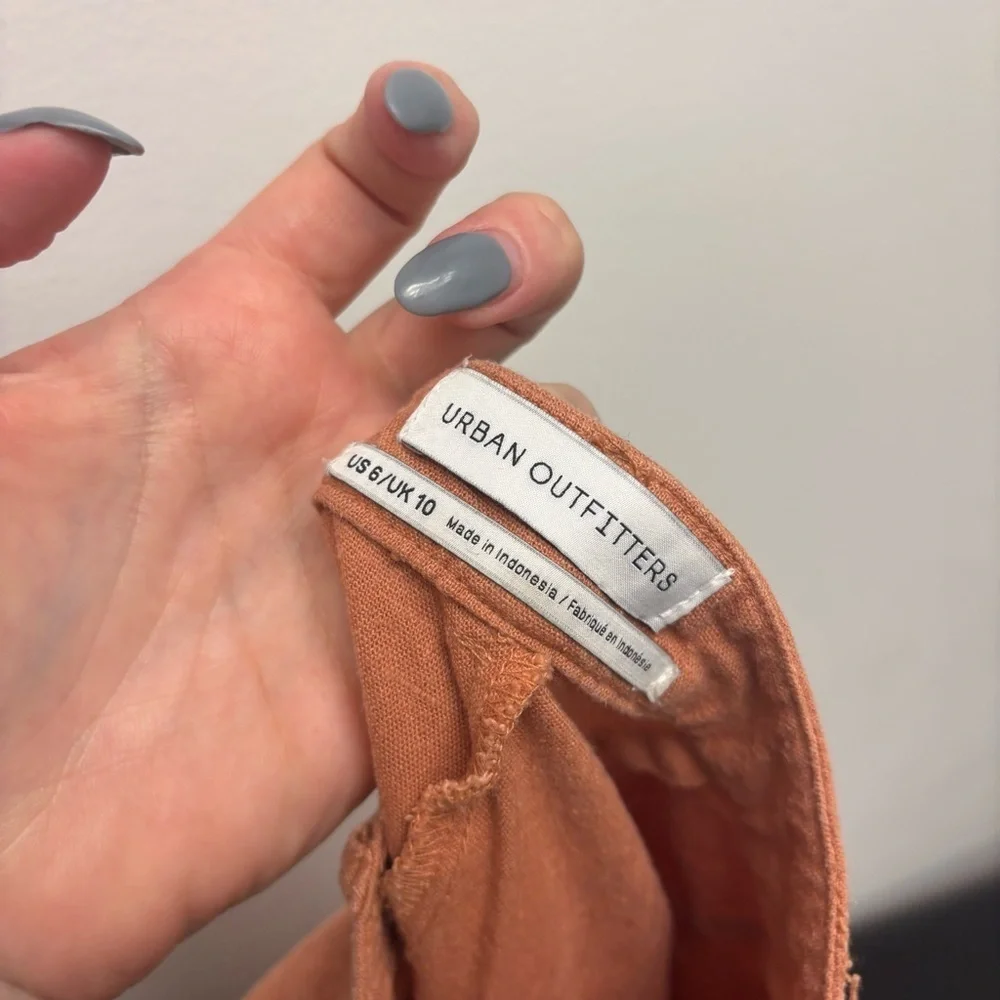 Urban Outfitters Linen Blend High Rise Pants